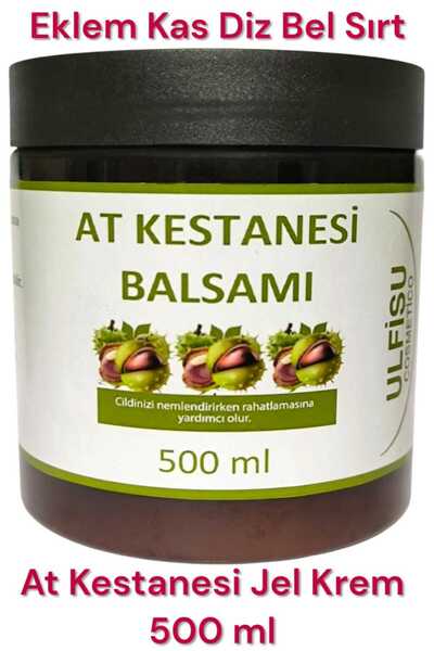 ULFİSU COSMETİCO At Kestanesi Jeli Kremi 500 ml / At Kestanesi Balsamı Büyük Boy 500 ml