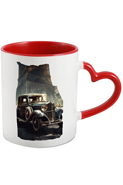 StoryGift Romania Cana Cu Masina De Colectie, Veche, Masini, Antic, Colectionari,ceramica, 330ml, , Cu ,stg