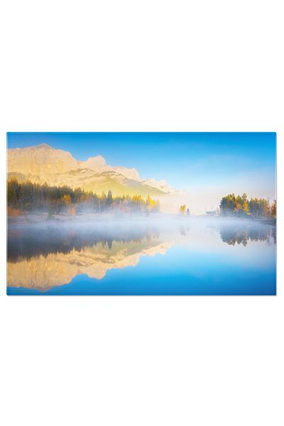 StoryGift Romania Tablou Canvas Toamna Intr-o Dimineata Inorata Toamna, Ceata, Lac, Natura, Peisaj 1894