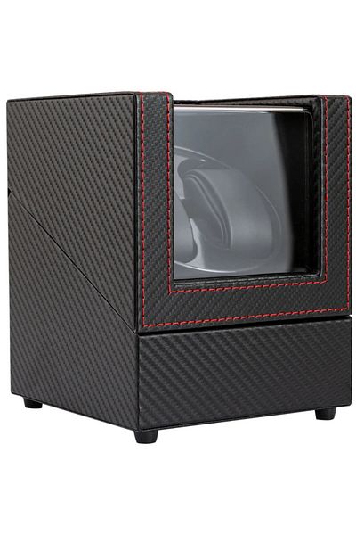 iUni Automatic Watch Winder Box, Watch Winder 2, Black Carbon