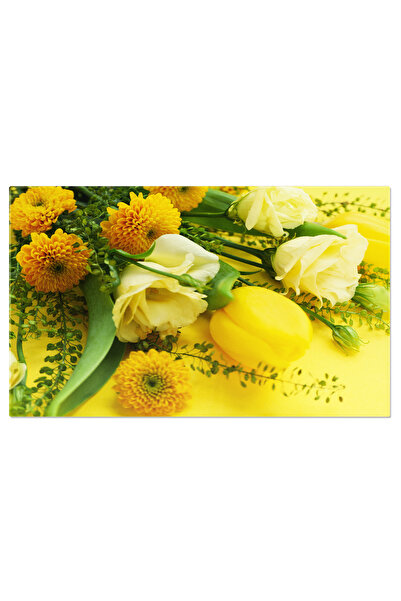 StoryGift Romania Tablou Canvas - Compoziție florală de o zi, Lalele galbene vintage, Natură romantică