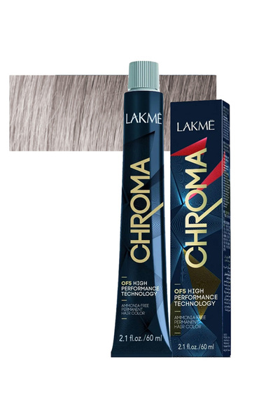 LAKMÉ صبغة شعر دائمة خالية من الأمونيا كروما من لاكمي 0/02 فضي 60مل