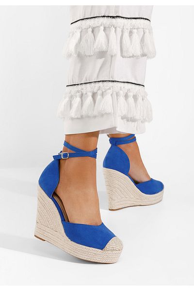 B T Shoes Sandale Cu Platforma Saniza V2 Albastre