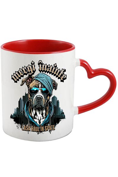 StoryGift Romania Cana Caine Gangster Cu Ochelarii Si Lant De Aur, Mesasaj Motivational Mergi Inai, Cu ,stg