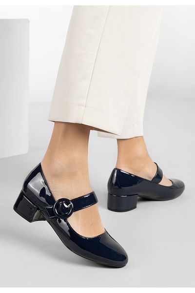 B T Shoes Pantofi Cu Toc Mic Adevana Navy