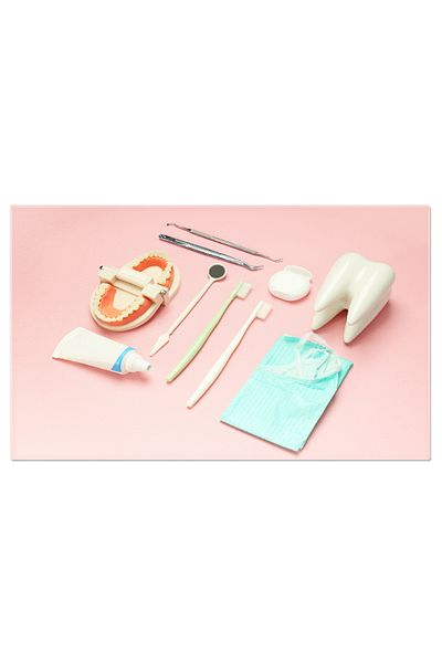 StoryGift Romania Tablou Canvas - Instrumentar Stomatologic: Tratament Dentar, Tehnologie Si Igiena Orala