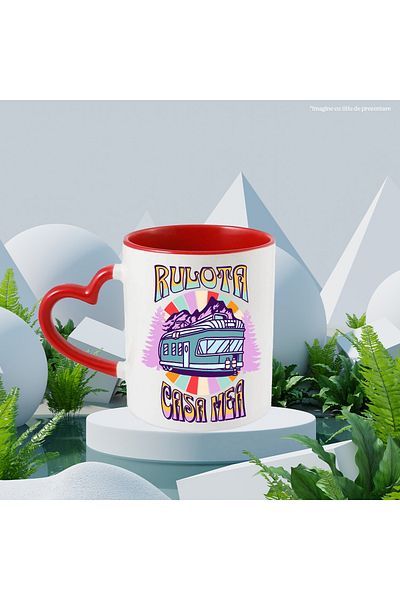 StoryGift Romania Mug caravan is my home always adventure travel, 330ml, Ceramic with Ini Handle, With ,STG