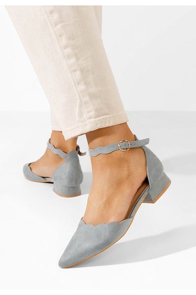B T Shoes Pantofi Cu Bareta Albastri Weber