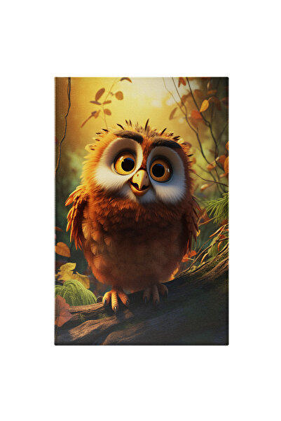 StoryGift Romania Tablou Canvas: Bufnita Iubitoare Cu O Fata Gingasa Si Ochii...