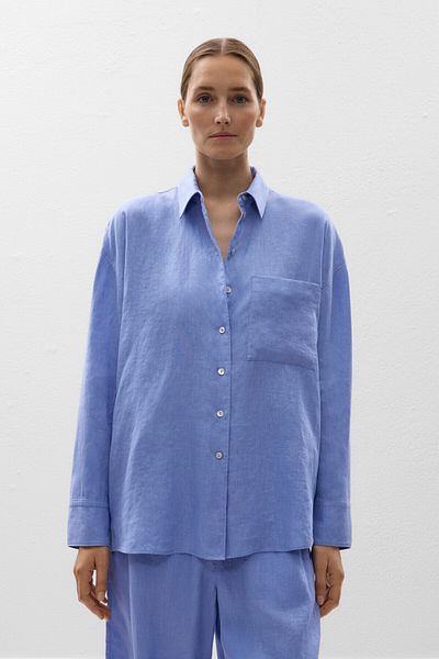 Oysho 100% linen relaxed shirt
