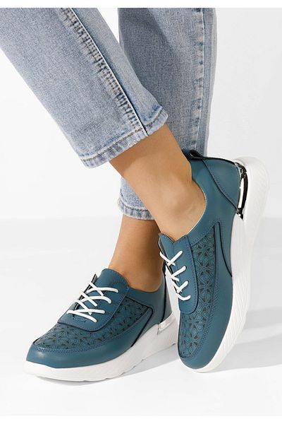 B T Shoes Sneakers Dama Piele Calyse Albastri