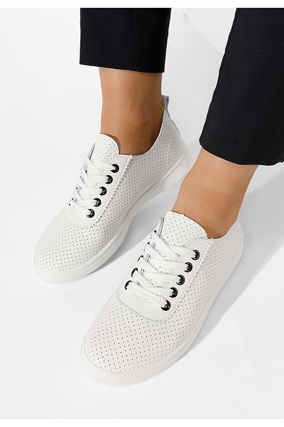 B T Shoes Pantofi Casual Dama Calista V2 Albi