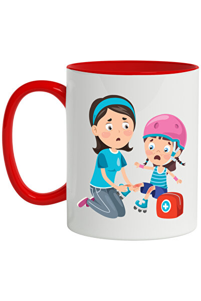 StoryGift Romania Cana Cu Mama, Parinte, Copil, Casca, Trusa De Prim Ajutor, ...