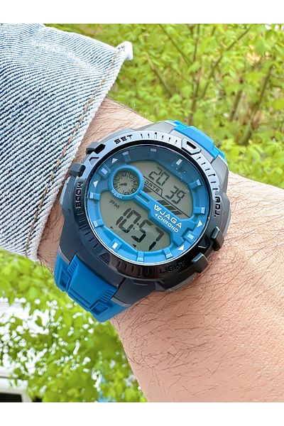 Ferrucci Jaga Men's Wristwatch with Chronometer Navy Blue Silicone Cord