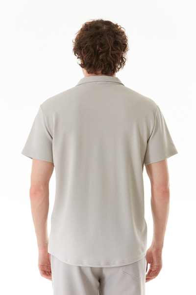 Fulla Moda Basic Krep Kumaş Düğmeli Gömlek