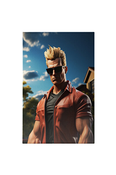 StoryGift Romania Tablou Canvas: Tip Musculos Barbatul Si Casa In Cadru Natur...