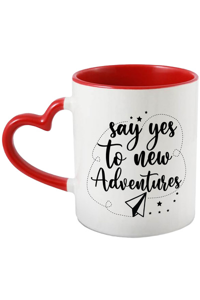 StoryGift Romania Cana Cu Un Avion De Hartie Si Mesajul "say Yes To New Adven...