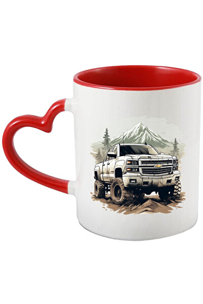 StoryGift Romania Cana Cu Masina, Chevrolet, Munte, Brazi, Pietre, Cer, Multi...