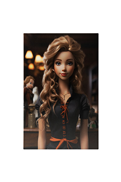 StoryGift Romania Tablou Canvas: Portret Femin Imbracat In Rochie Neagra Cu A...