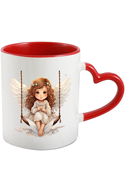 StoryGift Romania Cana Cu O Fetita Cu Aripi De Ingeras Care Se Da In Leagan | Ilustratie | Joaca |, Cu ,stg