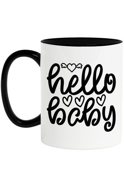 StoryGift Romania Cana Cu Inimioare Si Salutul "hello, Baby" - Buna Bebelusul...