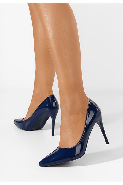 B T Shoes Pantofi Stiletto Lacuiti Melany Navy