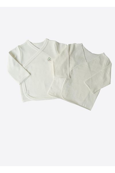 kitikate Organic New Basic Inner Outer Bodysuit Set Ecru