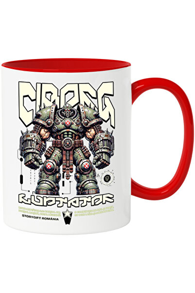 StoryGift Romania Cana Ciborg Luptător Robot Furios Infricosator , 330ml, Cer...