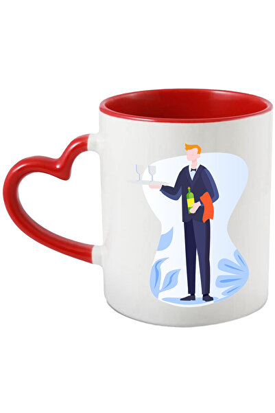 StoryGift Romania Cana Cu Pahare, Tava, Vin, Ospatar, Multicolor 330 Ml, Cera...