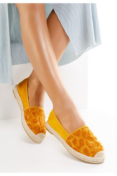 B T Shoes Espadrile Dama Lorisa Galbene