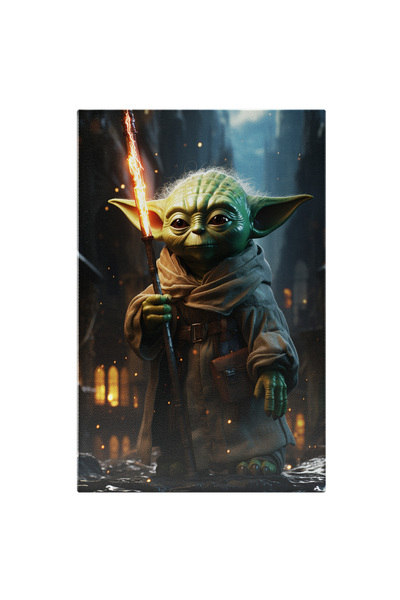 StoryGift Romania Tablou Canvas: Maestrul Yoda Din Star Wars - Arma Puterea M...