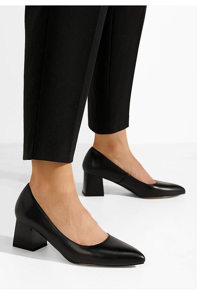 B T Shoes Pantofi Dama Piele Rianne Negri