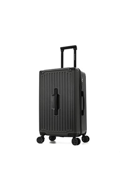 Giordano Hardside Luggage Trolley 3-Piece Set-Black