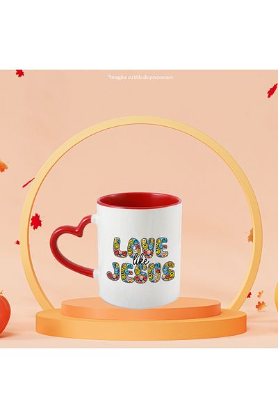 StoryGift Romania Mug with the message "Love like Jesus", religion, illustration, faith, love like Jesus, With, STG.