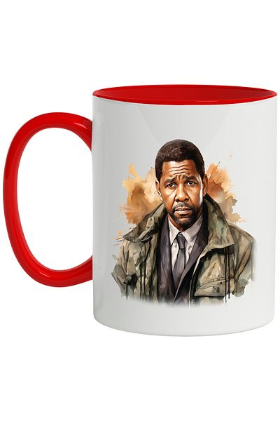 StoryGift Romania Mug With Idris Elba, Actor, Celebrity, Film, Hollywood, Multicolor 330 ml, Wax, With