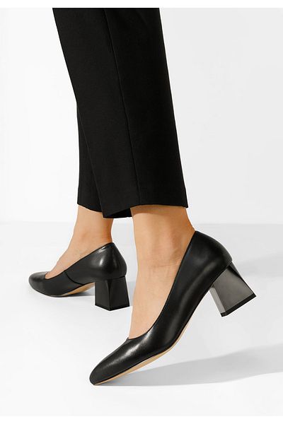 B T Shoes Pantofi Dama Piele Rianne Negri