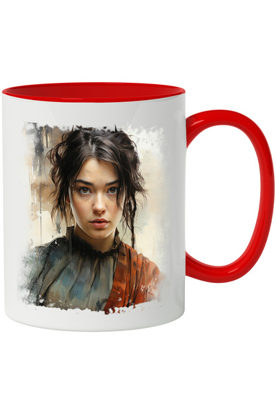StoryGift Romania Cana Cu Game Of Thrones, Fantasy, Ilustratie, Bluza, Esarfa, Arya Stark, Multico, Cu ,stg