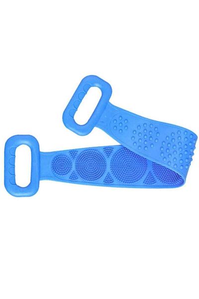 MACVI Perie de Spate din Silicon pentru Dus Macvi®, 80x11 cm, Albastru