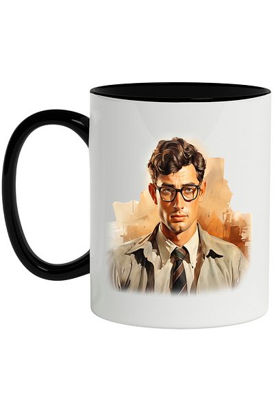 StoryGift Romania Mug With Jeff Goldblum, Actor, Celebrity, Action Movies, Multicolor 330 ml, , With ,STG