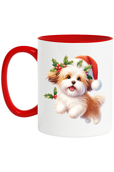 StoryGift Romania Cana Cu Un Catelus De Talie Mica | Blanos | Ilustratie | Vesel | Caciula De Crac, Cu ,stg