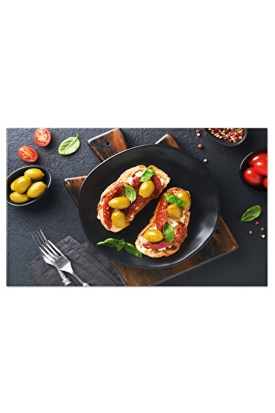 StoryGift Romania Tablou Canvas Bruschetta Cu Rosii Uscate La Soare Gust Ital...