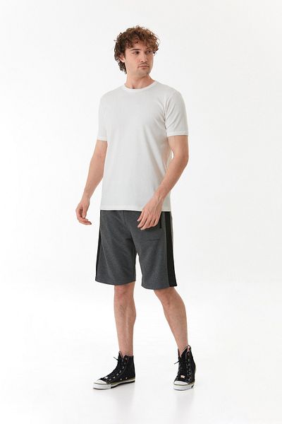 Fulla Moda Μπλουζάκι Basic Crew Neck Ribbed