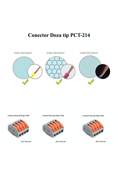 CLASSLIGHTS Conector cu priză cu 4 poli, ElectroAZ