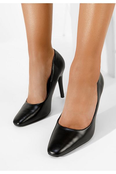 B T Shoes Pantofi Cu Toc Subtire Noli Negri