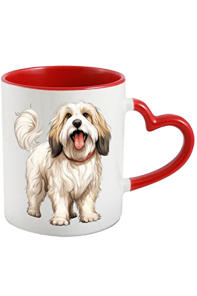 StoryGift Romania Cana Cu Un Catel Alb | Blanos | Zgarda | Pentru Iubitorii D...