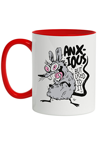 StoryGift Romania Cana Cu Mesaj In Engleza Anxious But Used To It, Soarece, S...