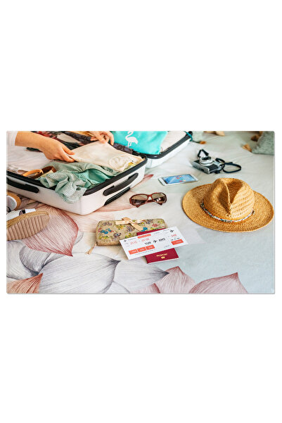 StoryGift Romania Tablou Canvas: Pregatiri Pentru Vacanta - Bagaje Si Documente