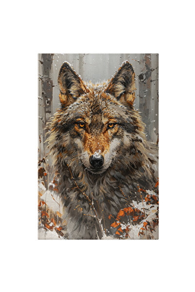 StoryGift Romania Canvas Painting The Wolf's Passion for Freedom in the Wilde...