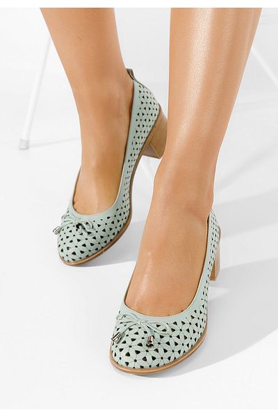 B T Shoes Pantofi Dama Piele Tivola Verzi