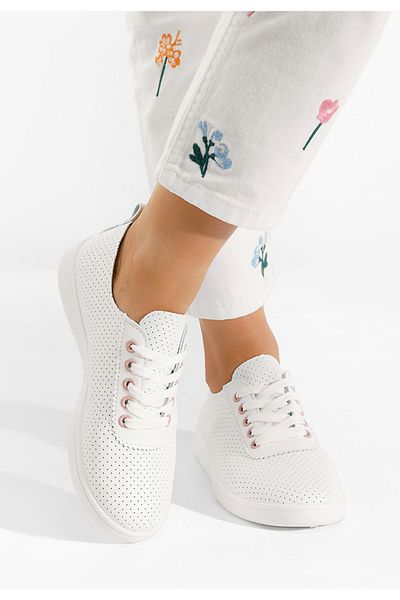 B T Shoes Pantofi Casual Dama Calista V4 Albi